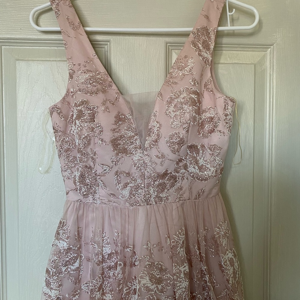 Beautiful baby pink prom dress